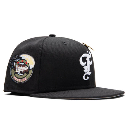 Feature x New Era 59FIFTY Fitted Old English F Calabasas Black White