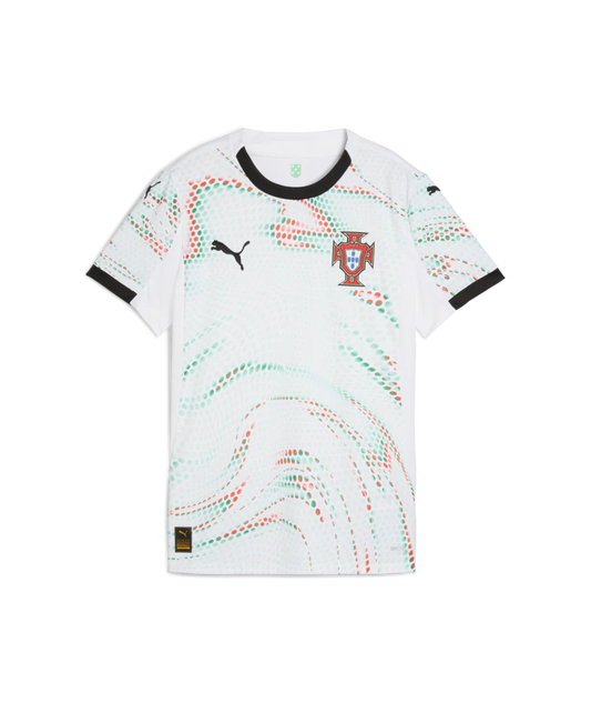 PUMA Portugal Away Womens Soccer Jersey 26 White Black