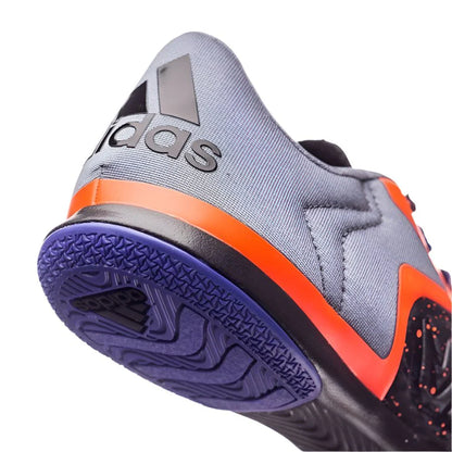 adidas X 151 Court Indoor Soccer Shoes Black Solar Orange Night Flash