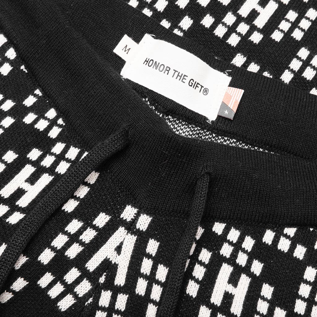 H Knit Short Black