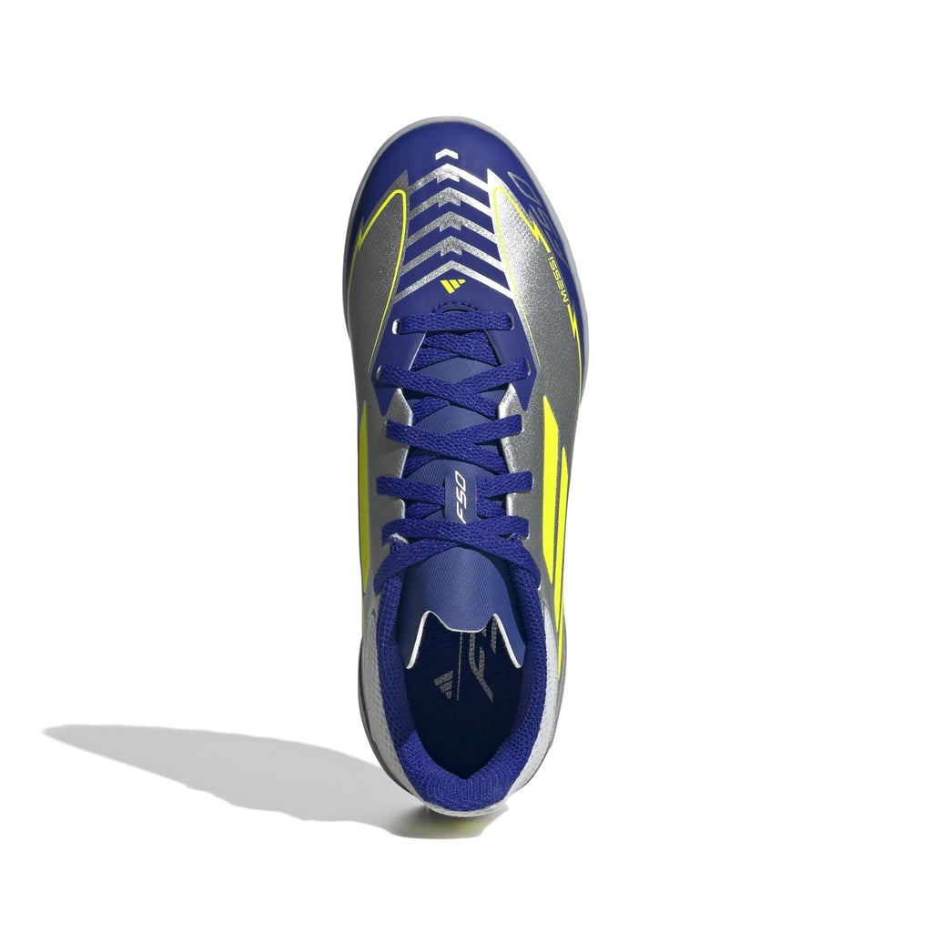 adidas F50 League Messi Turf Boots Junior Silver
