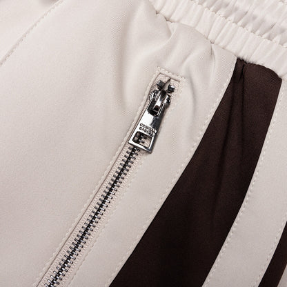 Pin Tuck Track Pant Stone