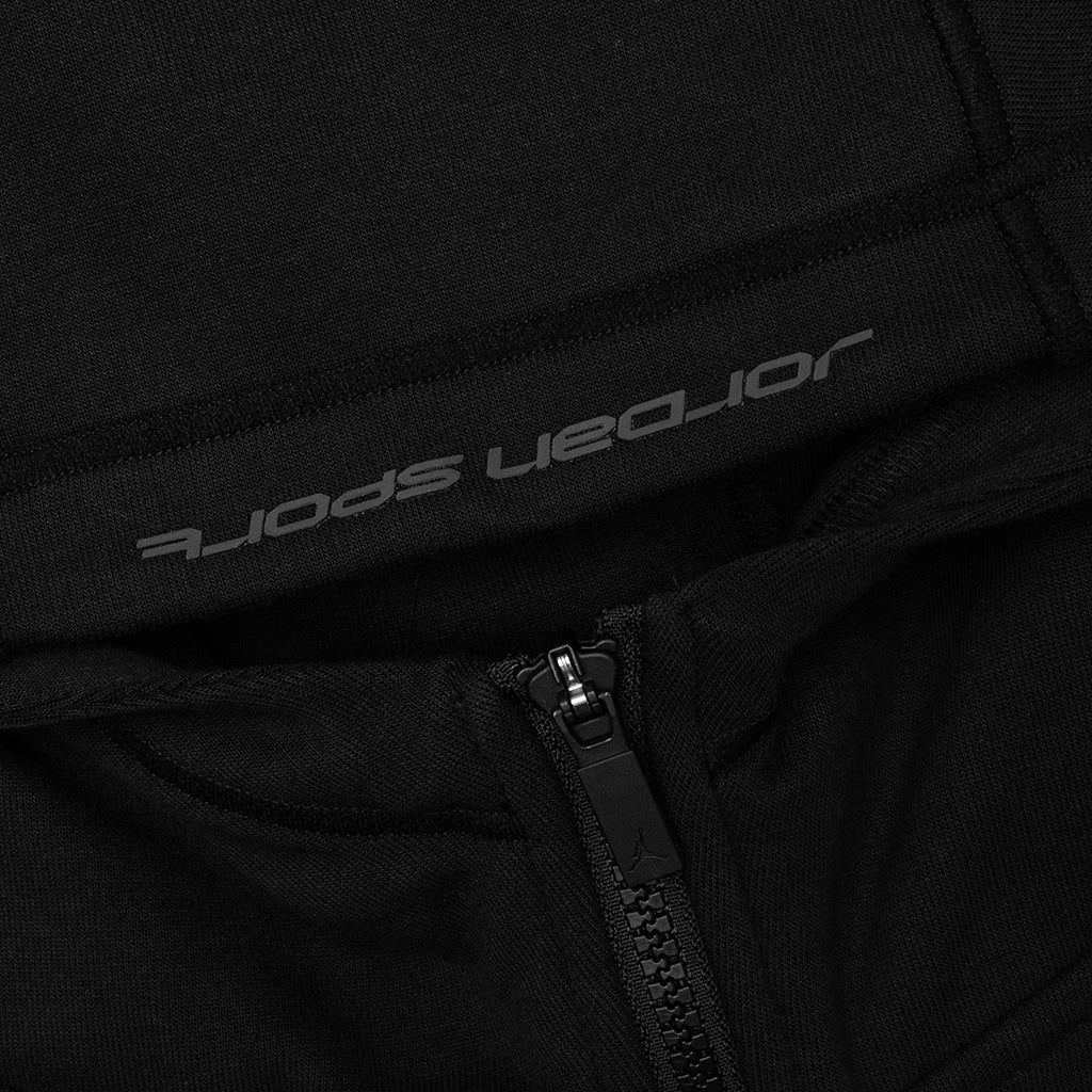 Sport Hoop Fleece Zip Up Jacket Black Dark Shadow