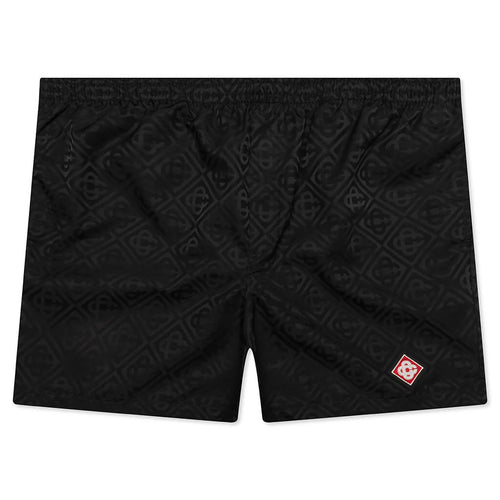 Printed Swim Shorts Black