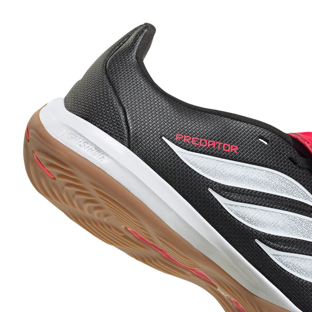 adidas Predator League Fold Over Tongue IN Indoor Youth Soccer Shoes Black White
