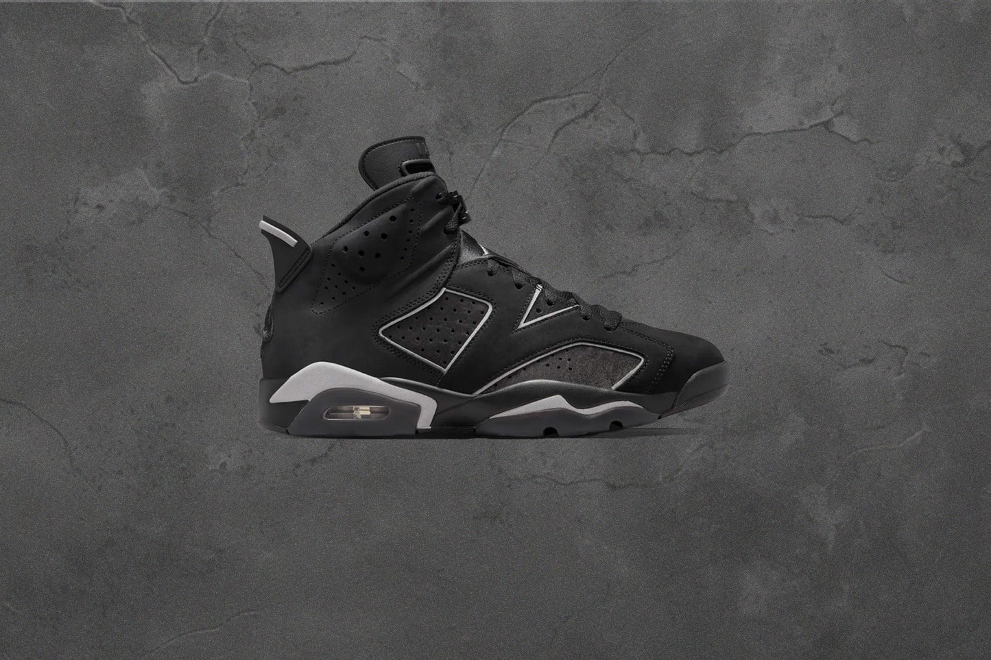 Air Jordan 6 Retro Cap and Gown Black Reflect Silver Black