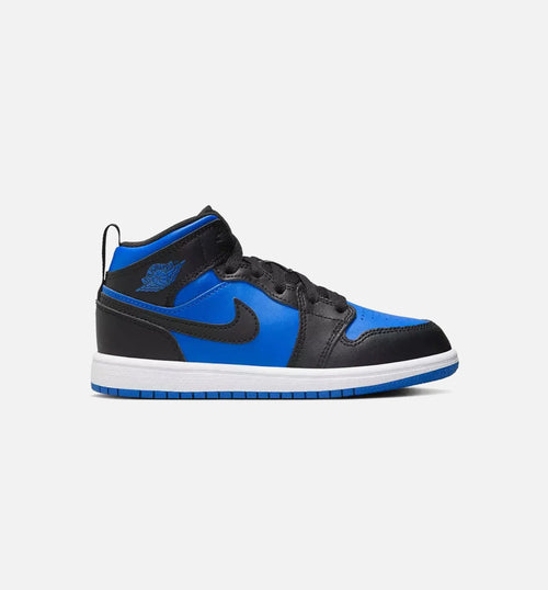 Air Jordan 1 Mid Royal Blue Infant Toddler Shoe Black White Royal Blue
