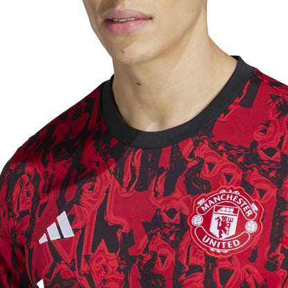 adidas Manchester United 23 24 Pre Match Shirt
