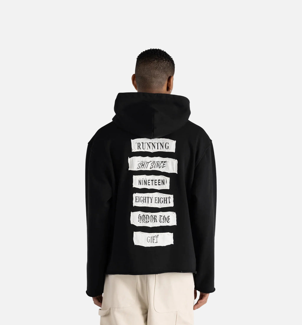 Running Since 1988 Zip Mens Hoodie Black
