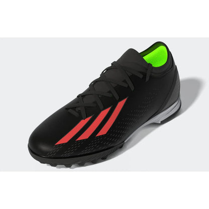 adidas Kids X Speed Portal 3 TF J Turf Football Boots Black Red