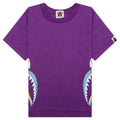 Kids Colors Side Shark Tee Purple