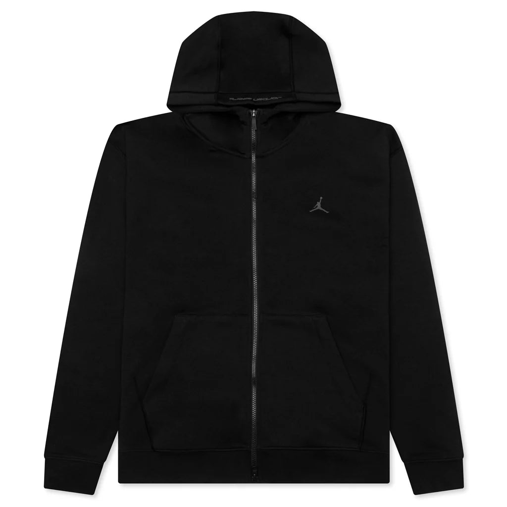 Sport Hoop Fleece Zip Up Jacket Black Dark Shadow