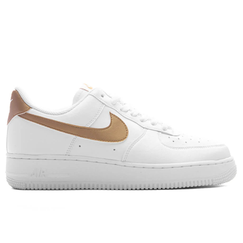 Womens Air Force 1 07 Next Nature White Metallic Gold