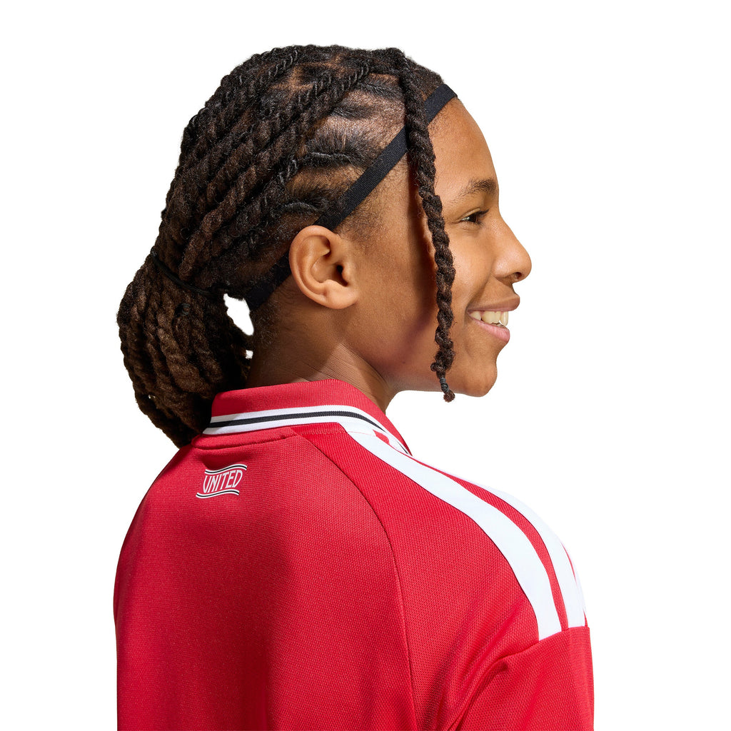 adidas Manchester United Home Youth Soccer Jersey 26 27 Red