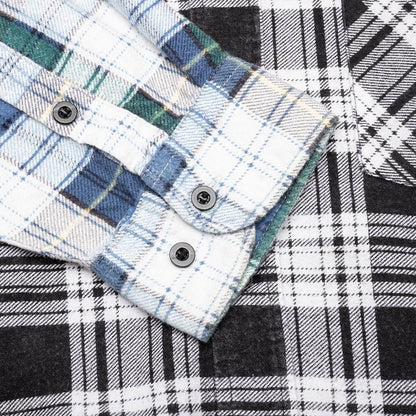 Flannel Shirt 7 Cuts Zipped Wide Shirt Assorted