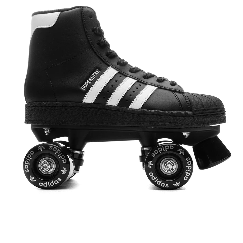 Womens Superstar 82 Skate Core Black Cloud White Silver Metallic