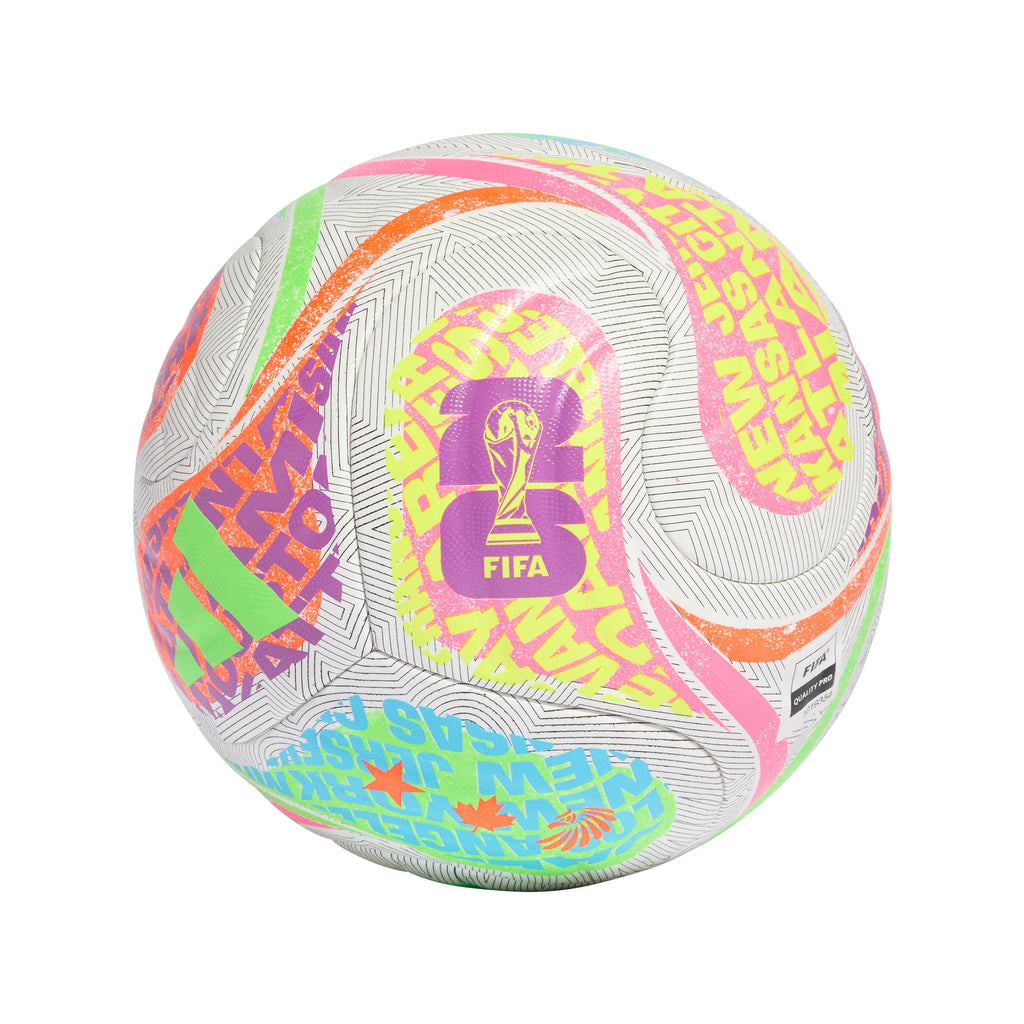 adidas FIFA World Cup 26 Trionda Competition City Soccer Ball White Cyan Orange