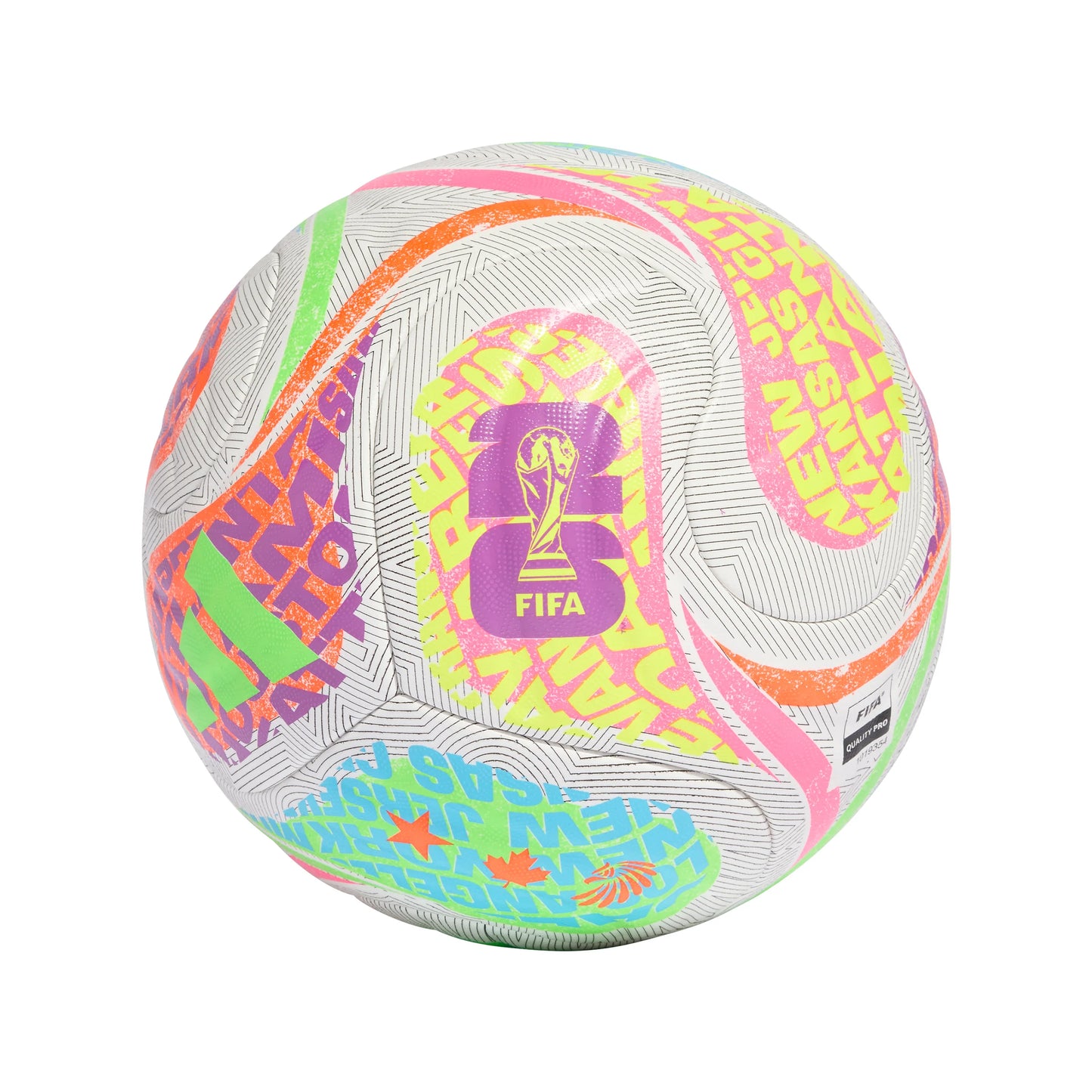 adidas FIFA World Cup 26 Trionda Competition City Soccer Ball White Cyan Orange