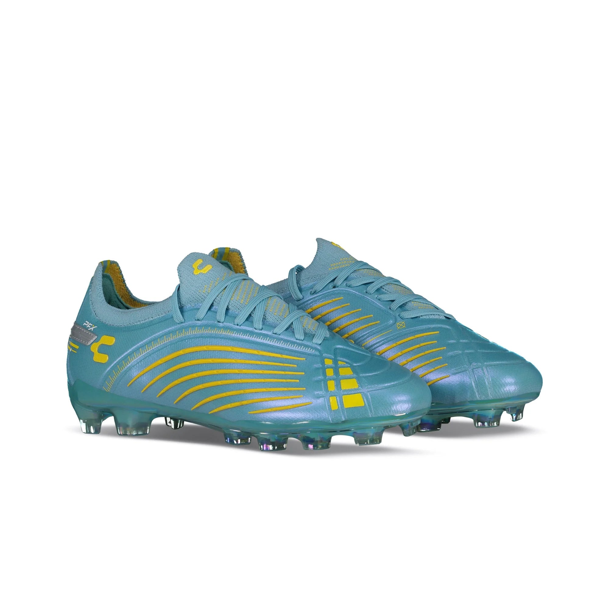 Charly Stingr PFX Womens Firm Ground Aqua Yellow