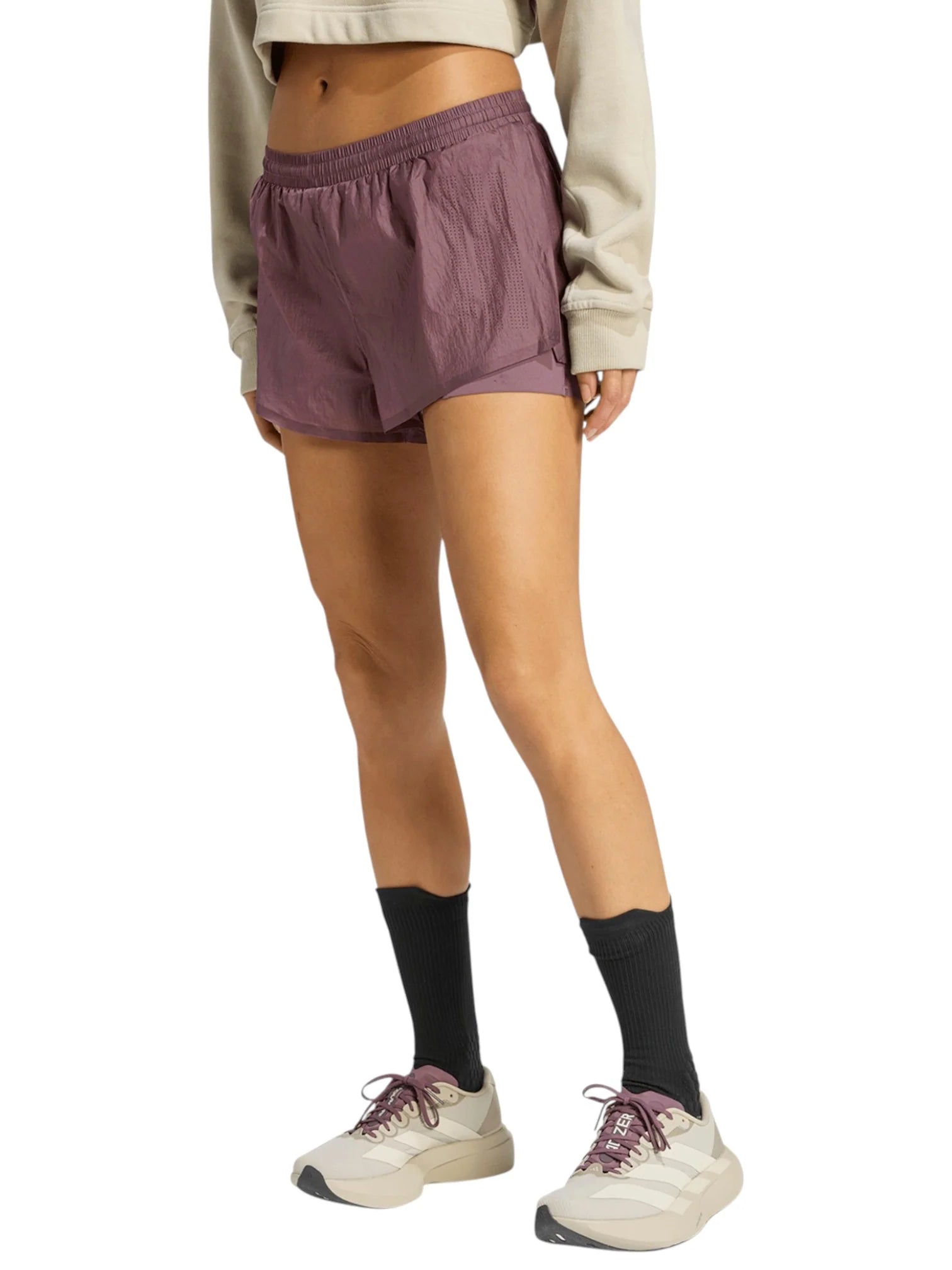 Adidas Womens Adi365 HKoumori Running 2 In 1 Shorts