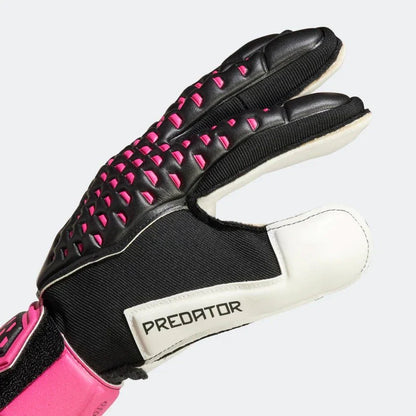 adidas Predator Match Fingersave Goalkeeper Gloves Black White