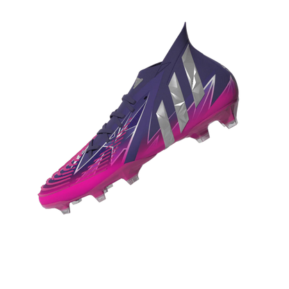 adidas Predator Edge1 FG Firm Ground Boots College Purple Silver Metallic Shock Pink