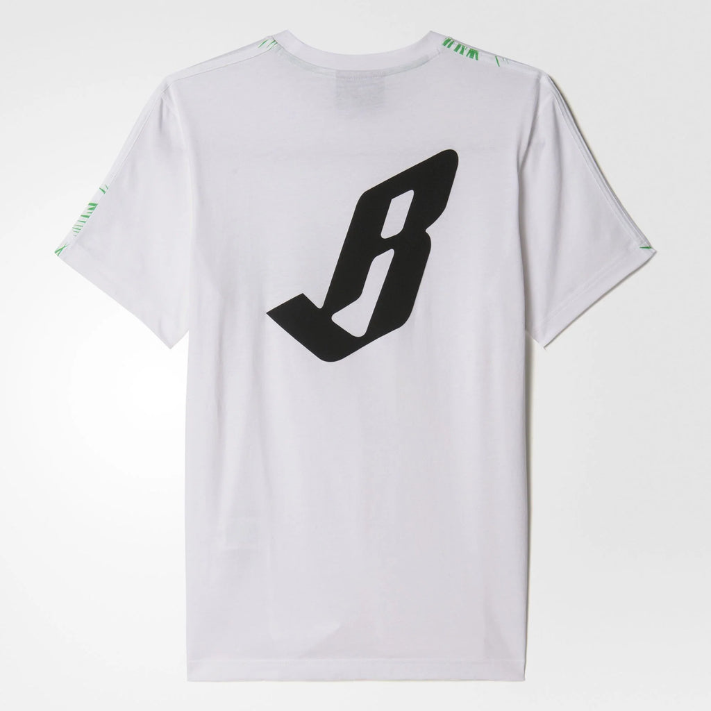 Pharrell Williams BBC Tee Palm Trees Mens White VIvid Green