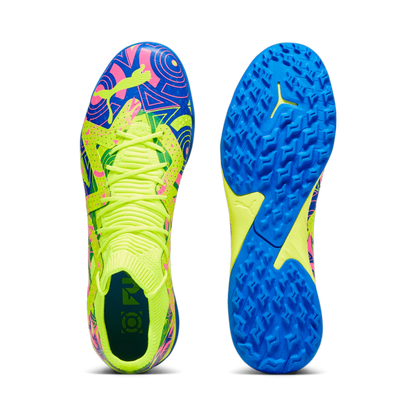 PUMA Future Match TT Energy Turf Mens Soccer Cleats Ultra Blue Yellow Alert Luminous Pink