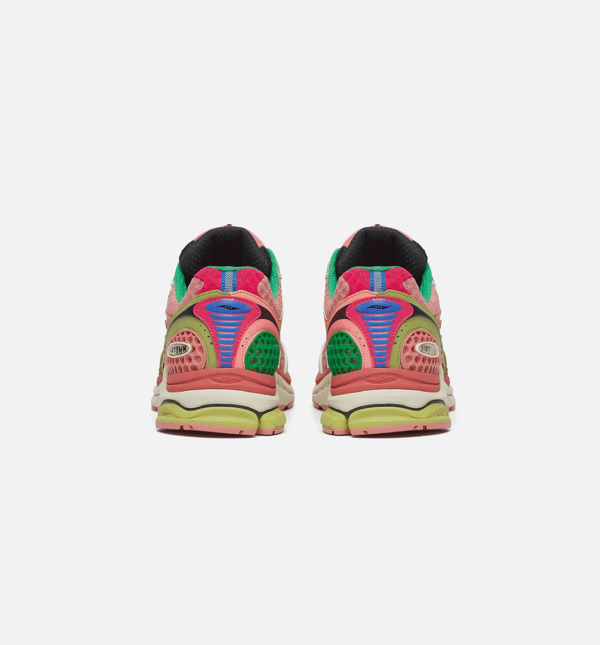 Jaetips x Saucony Progrid Triumph 4 Virginia Creeper Mens Lifestyle Shoe Pink Yellow Multi Color