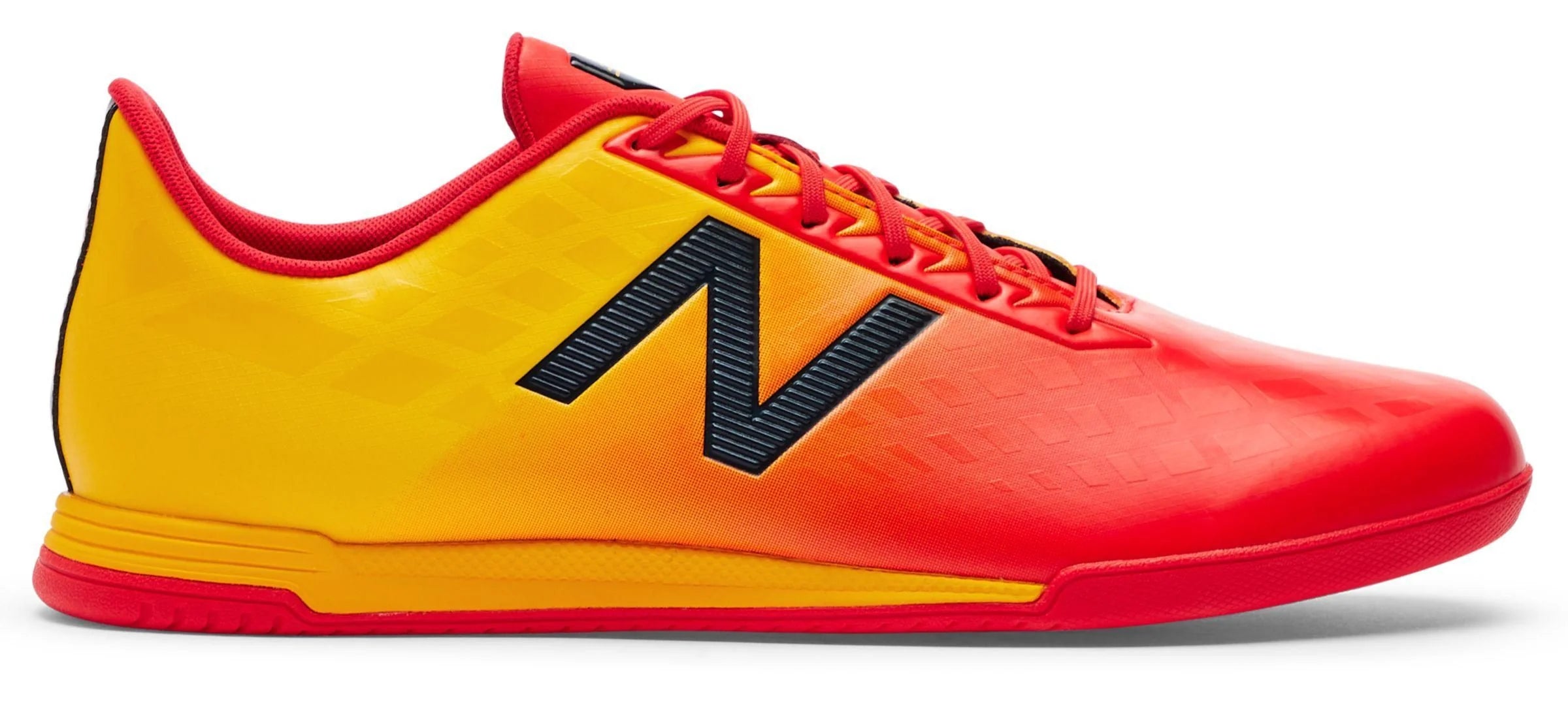 New Balance Mens Furon 40 Dispatch IN Indoor Football Boots Flame Azteca Gold