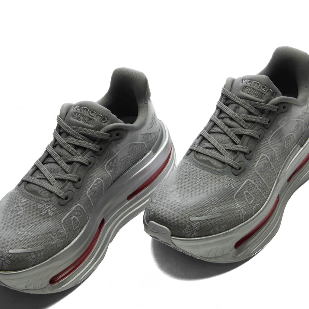 Womens Vomero Premium Fleur De Lis Geyser Grey Peony Metallic Silver