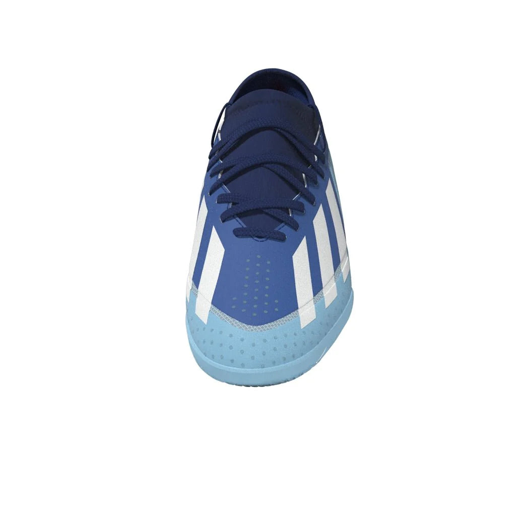 adidas X Crazyfast3 IN Junior Indoor Soccer Shoes Royal White