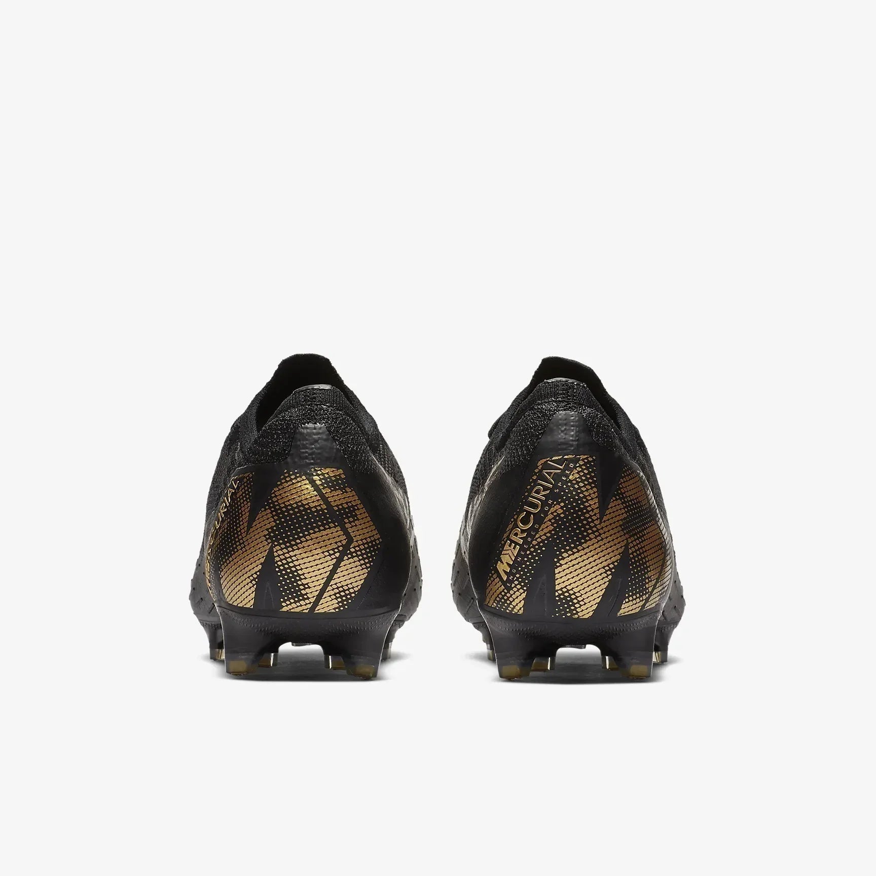 Nike Mercurial Vapor 12 Elite FG Firmj Ground Mens Soccer Cleats Black Metallic Vivid Gold
