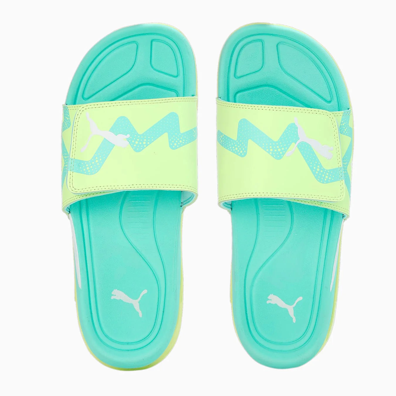 PUMA Dream NITRO Slide Future Unisex Fast Yellow White Electric Peppermint