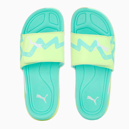 PUMA Dream NITRO Slide Future Unisex Fast Yellow White Electric Peppermint