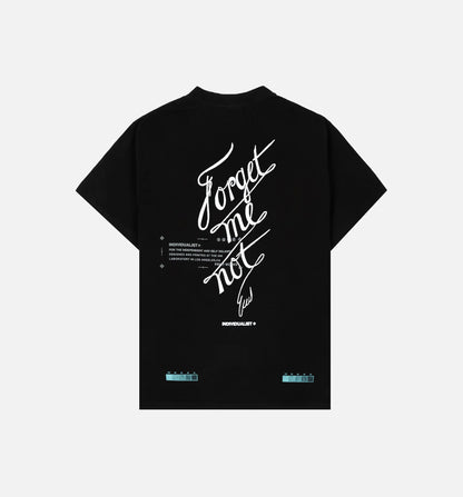 Forget Me Not Mens Short Sleeve Shirt Black