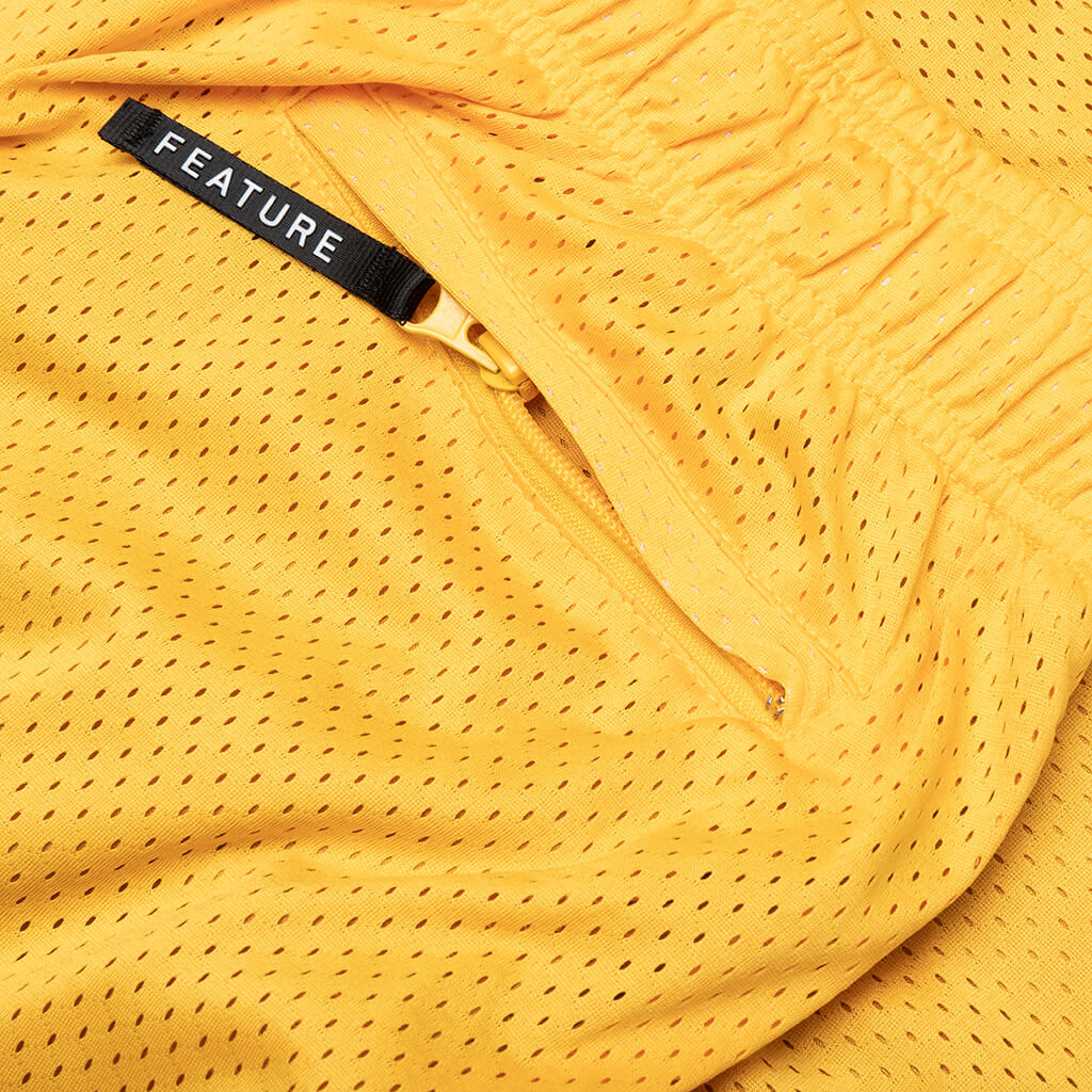 West Mesh Shorts Yellow