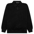 Essentials Knit Polo Jet Black