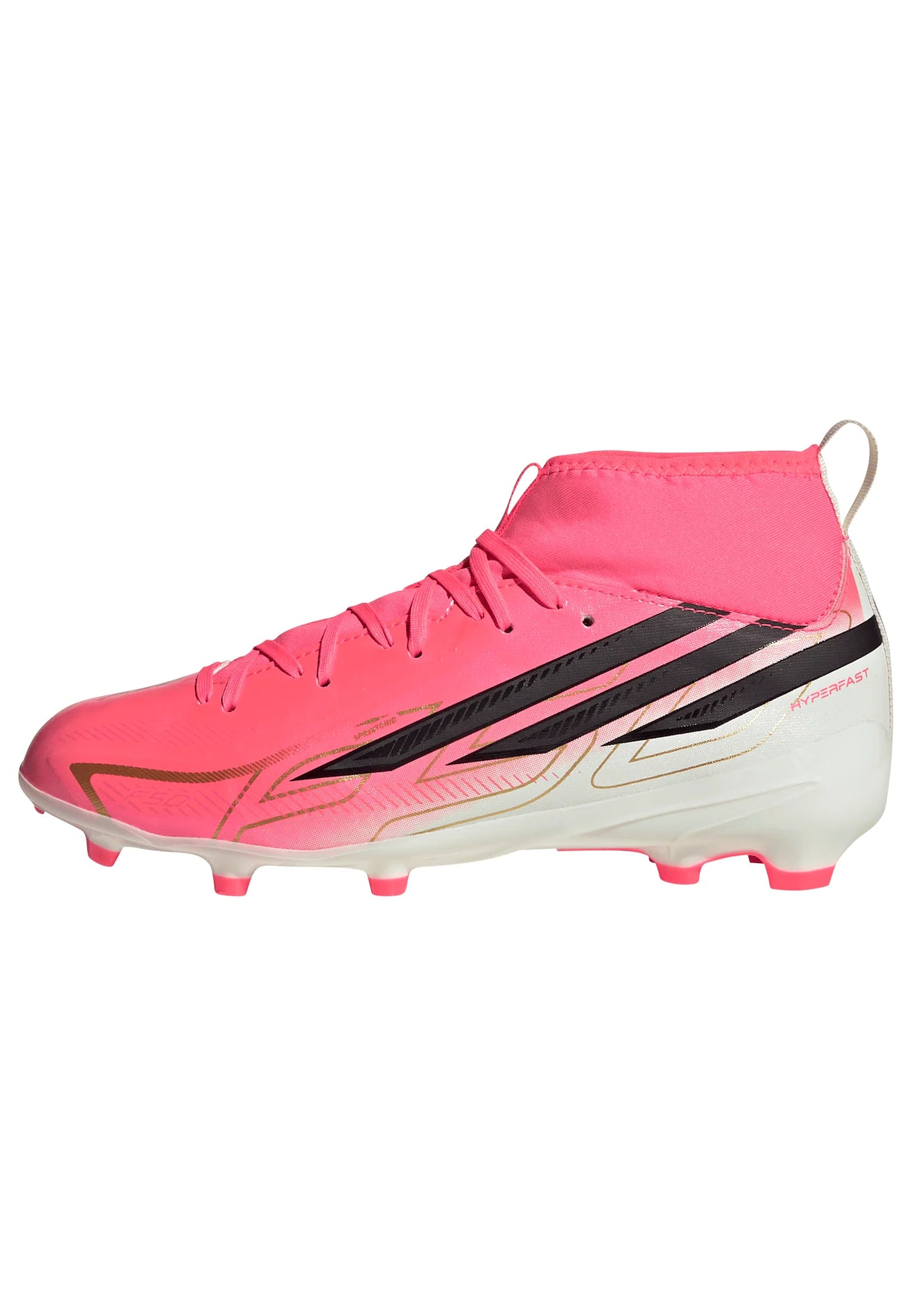 adidas F50 Hyperfast League Mid Firm Ground Youth Soccer Cleats Turquesa Black Gold