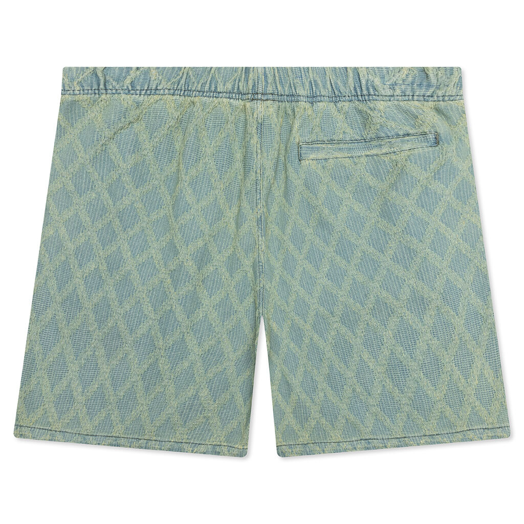 Diamond Jacquard Shorts Light Indigo