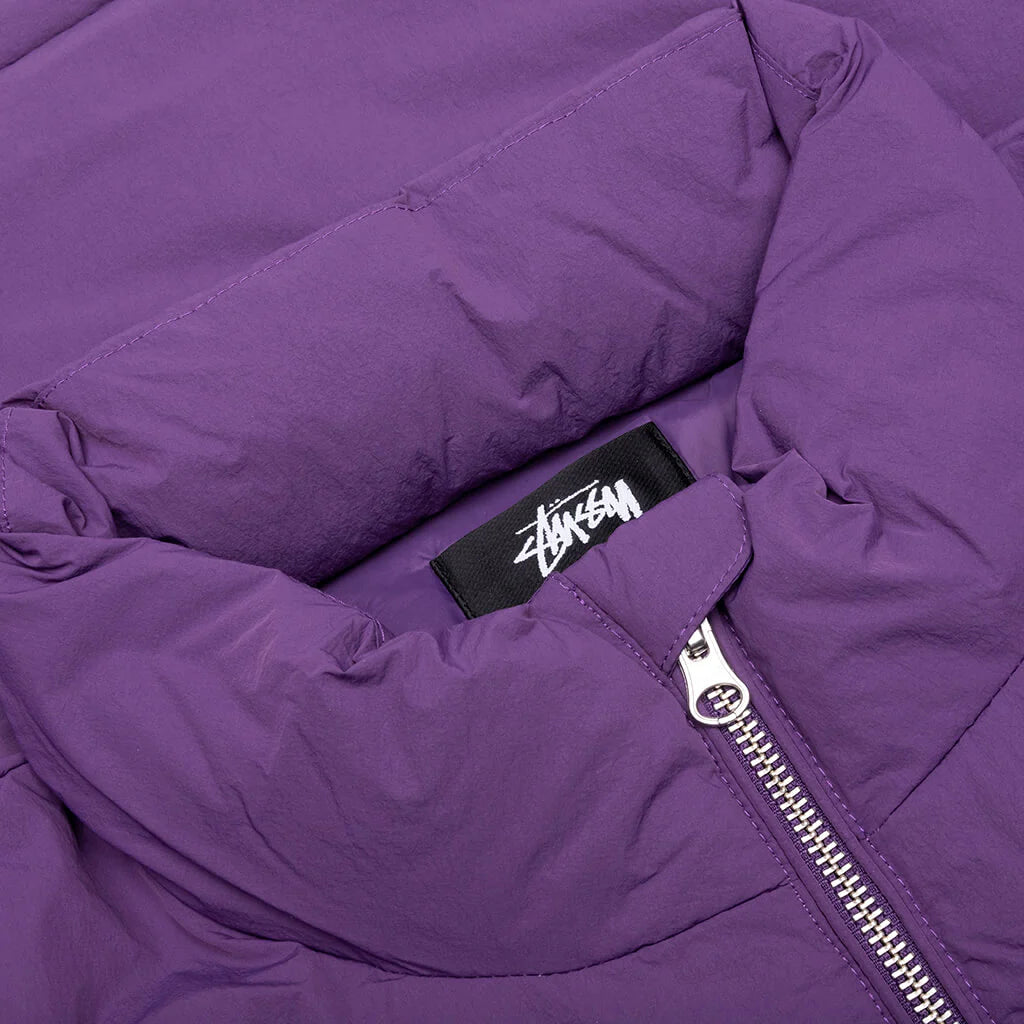 Nylon Down Puffer Purple