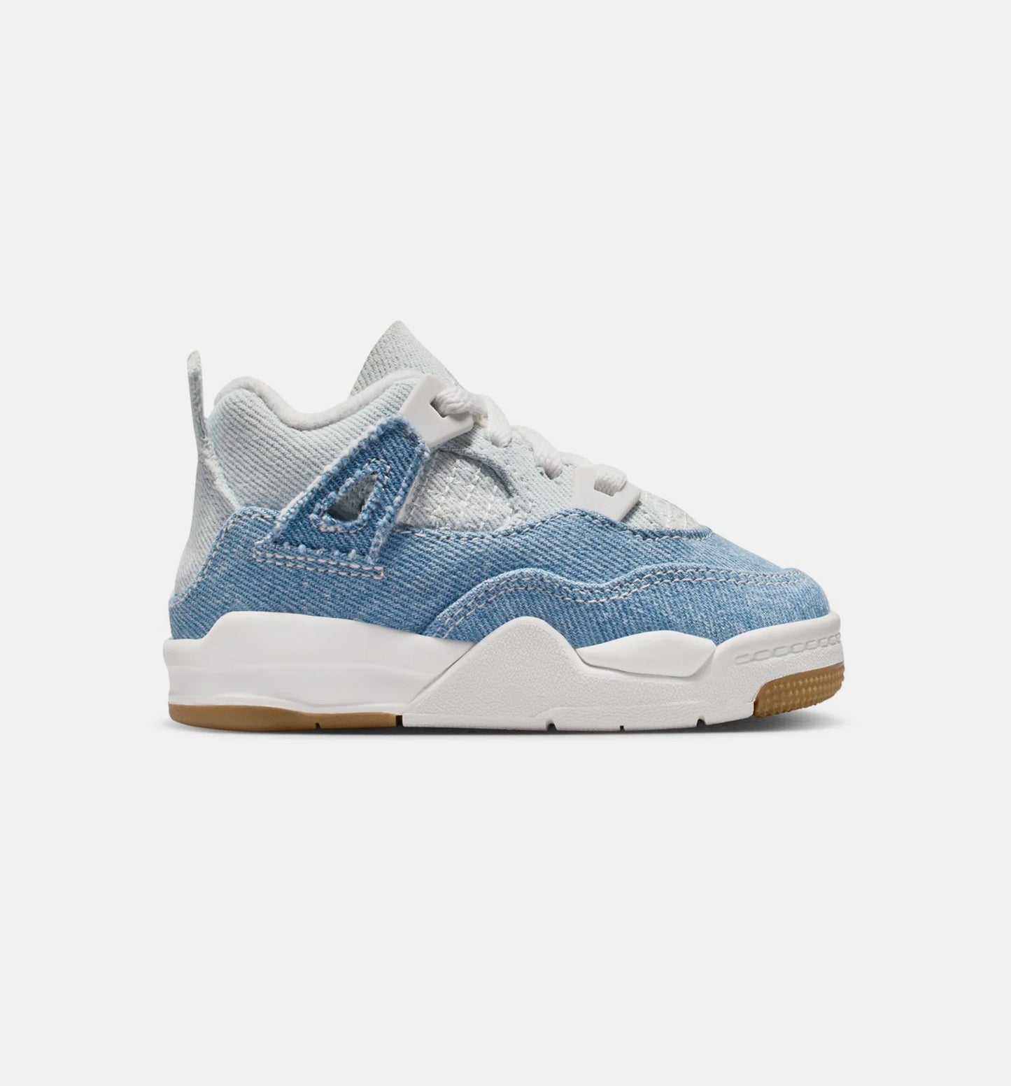 Air Jordan 4 Retro Worn Blue Infant Toddler Lifestyle Shoe Sail Worn Blue Metallic Gold