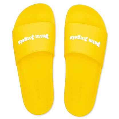 Classic Logo Pool Slider Yellow Fluorescent