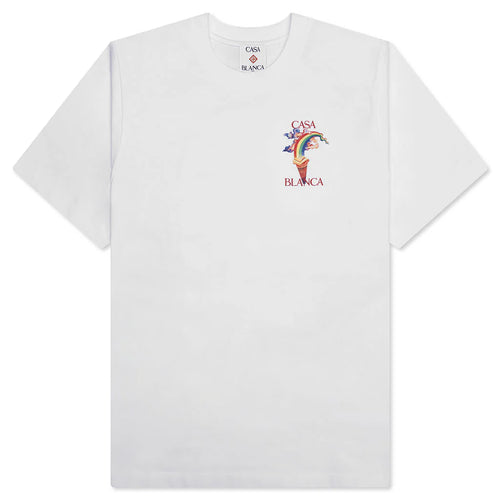 Nature Teacher Printed T Shirt White