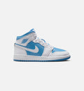 Air Jordan 1 Mid Legend Blue Grade School Lifestyle Shoe White Legend Blue