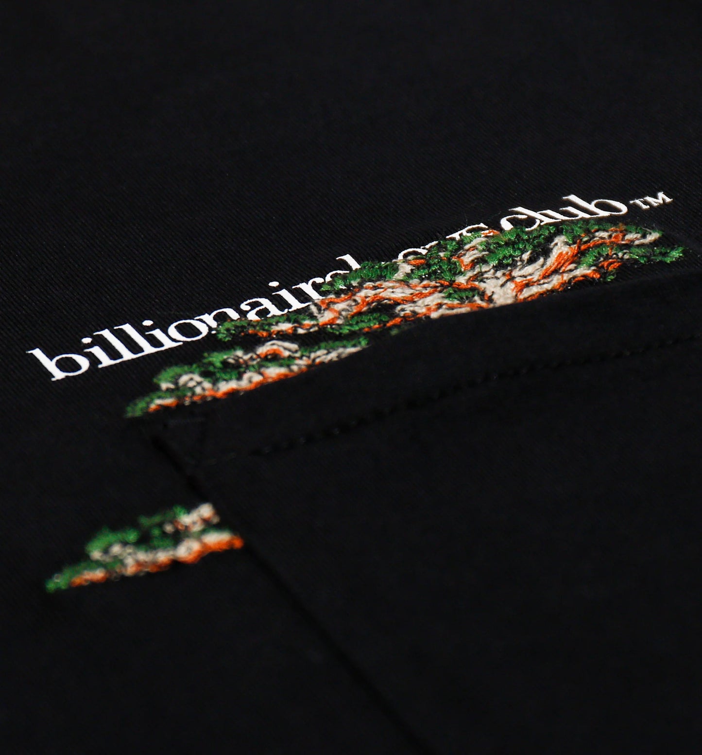 BB Hidden Tree Knit Mens T Shirt Black
