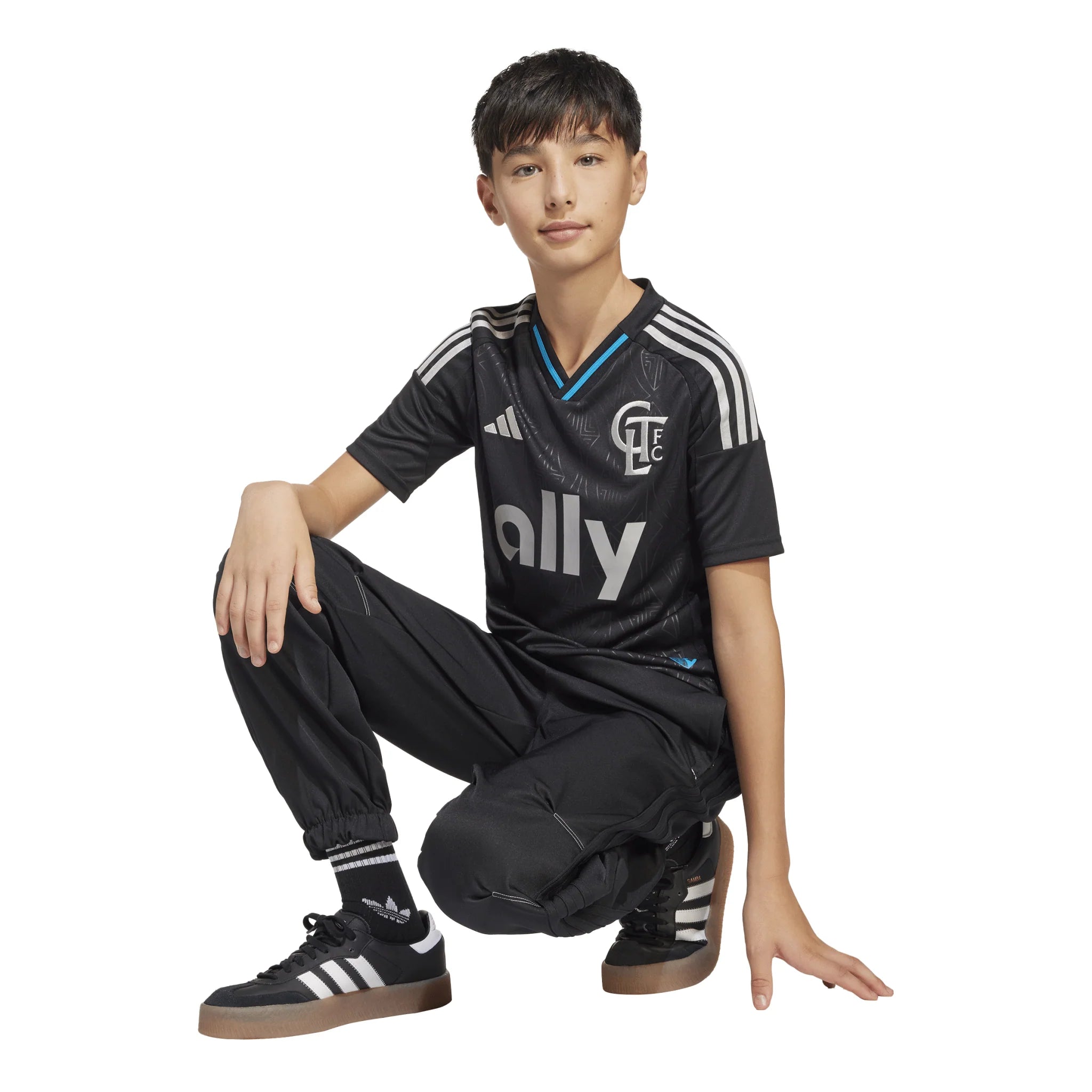 adidas Youth Charlotte Away Jersey 25 Black