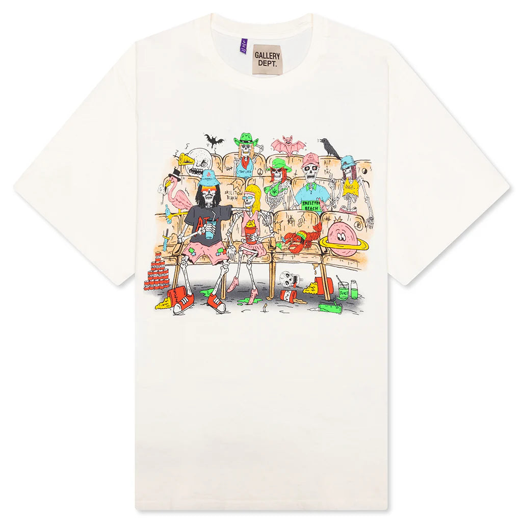 Skeleton Beach Theater Tee Light Archival White