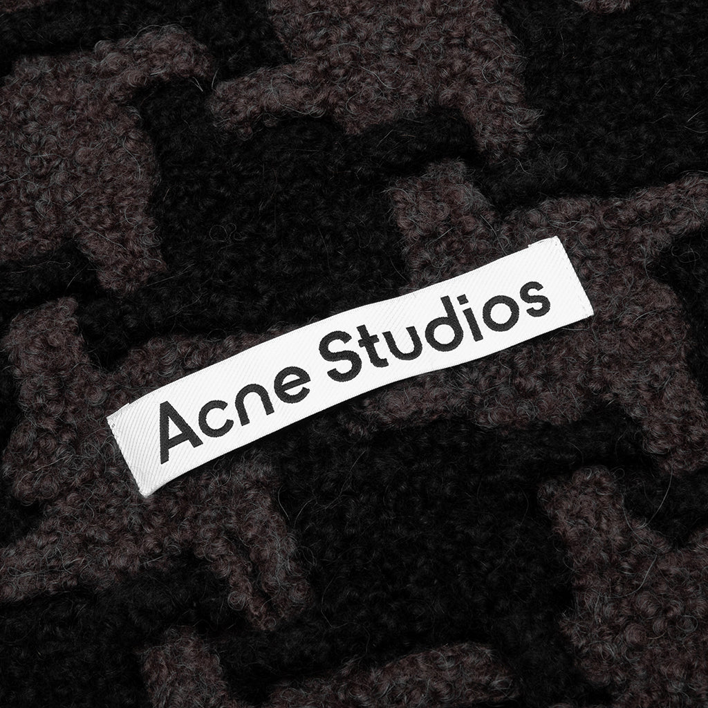 Houndstooth Scarf Black Grey