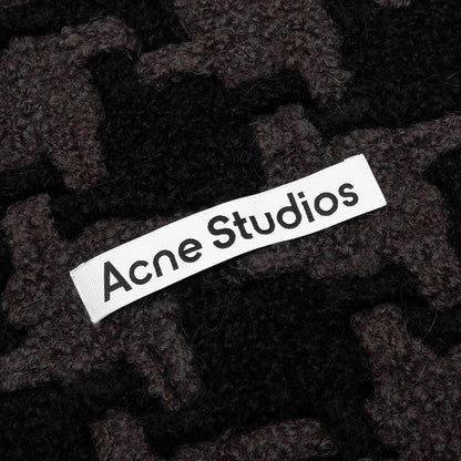 Houndstooth Scarf Black Grey